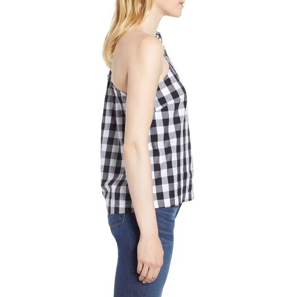 ✨HP✨J. Crew
Maybe One-Shoulder Mix Gingham Top✨ - Picture 2 of 3